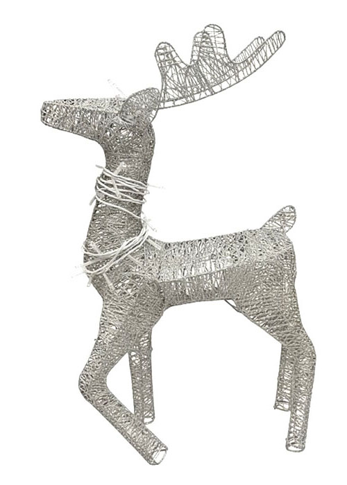 Ciervo con luces Plata