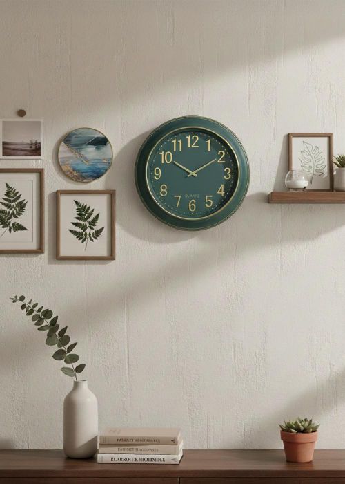 Reloj de pared estilo nórdico Verde