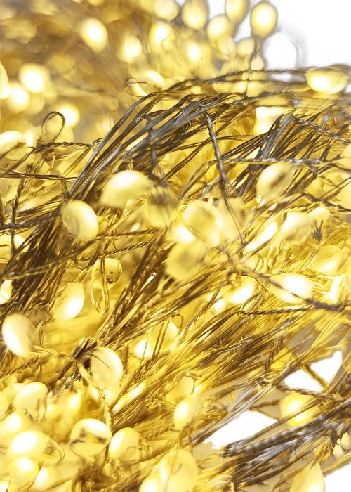 Cortina de luces LED Dorado