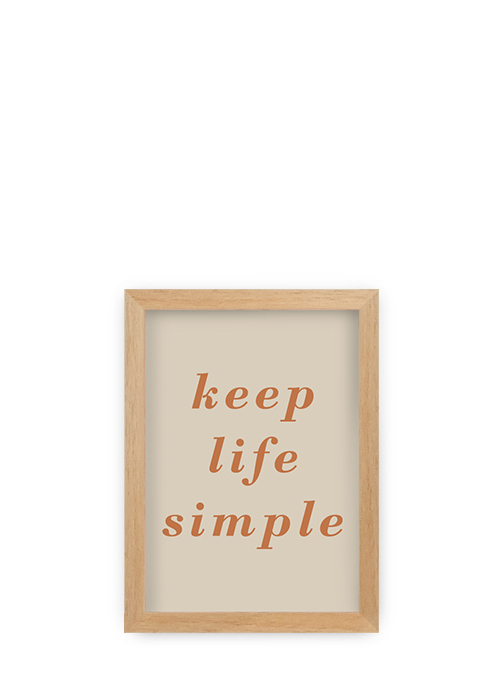Cuadro Keep Life Simple 5013-2