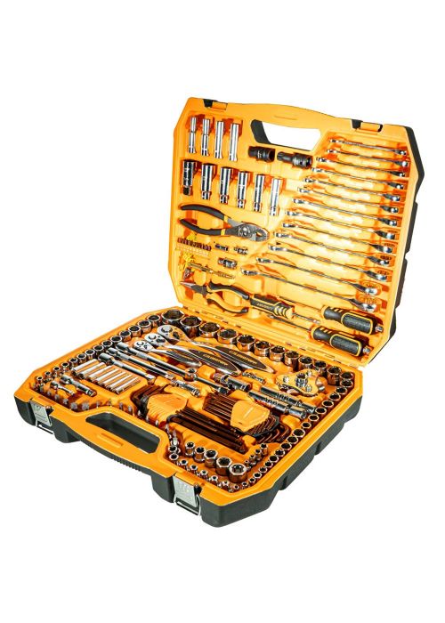 Juego de bocallaves y accesorios 161 piezas L5737 Neutro