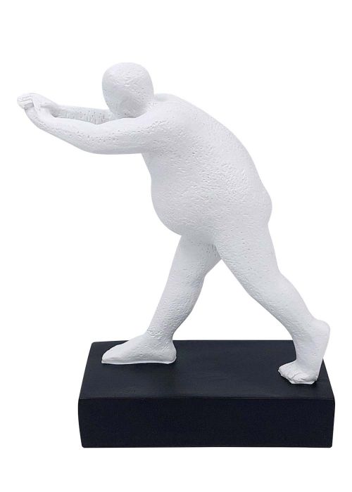Escultura Hombre Bl 19x9
