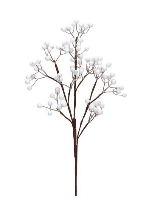 Rama con Bayas de Perla Blanco