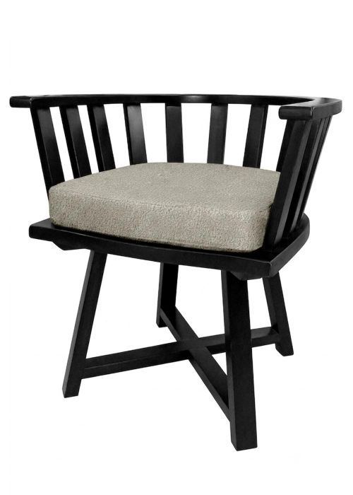 Silla Gervasoni Negra Lenny Plate