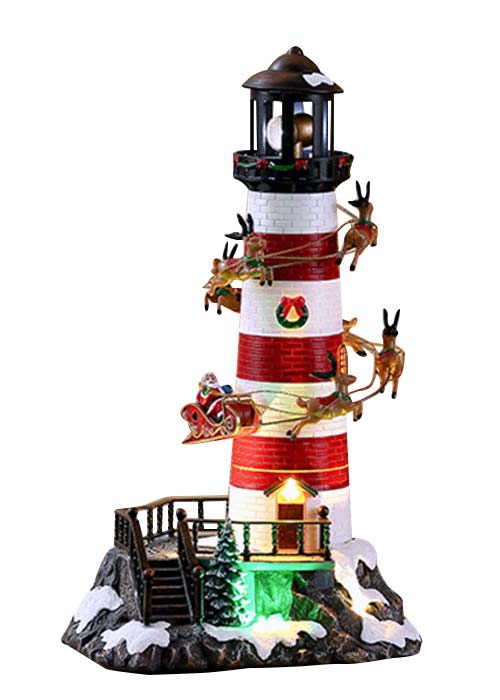 Faro Navideño Santa & Trineo Multicolor