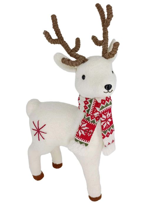 Rudolph Invernal Chic Bufanda Roja Blanco