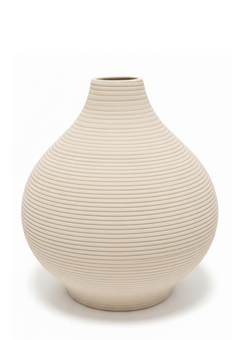 Jarron de cerámica Marfil 18x16 Neutro