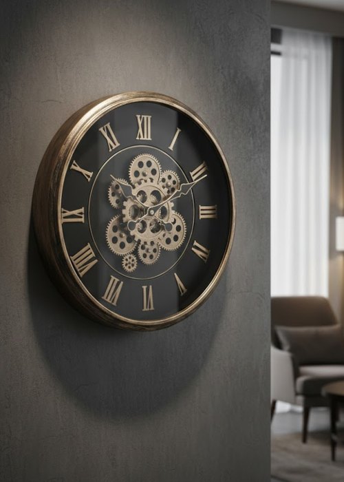 Reloj de pared Engranajes Vintage III Neutro