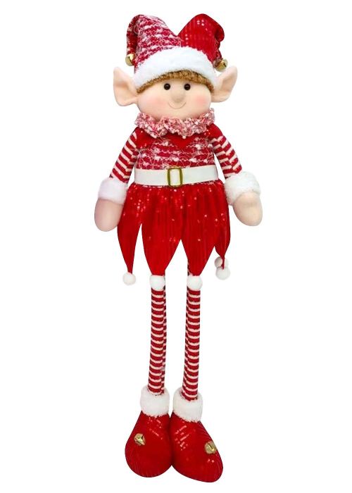 Duende con doble gorro Rojo