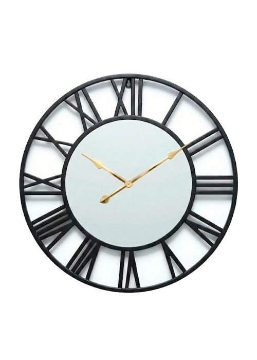 Reloj de pared Espejo Negro Neutro