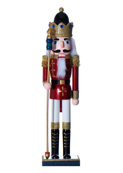 Muñeco Cascanueces Rey Borgoña 50cm