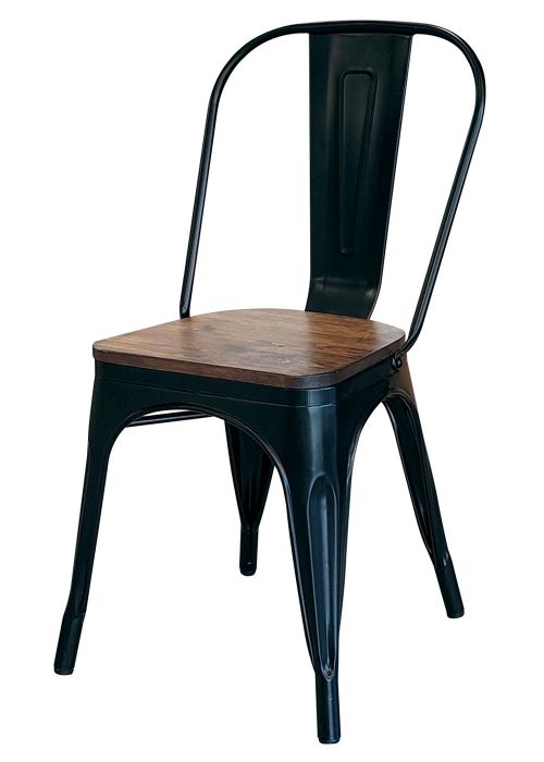 Silla Tolix Madera Madera Oscura