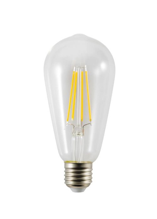 Lámpara filamento transparente ST64 8W Neutro