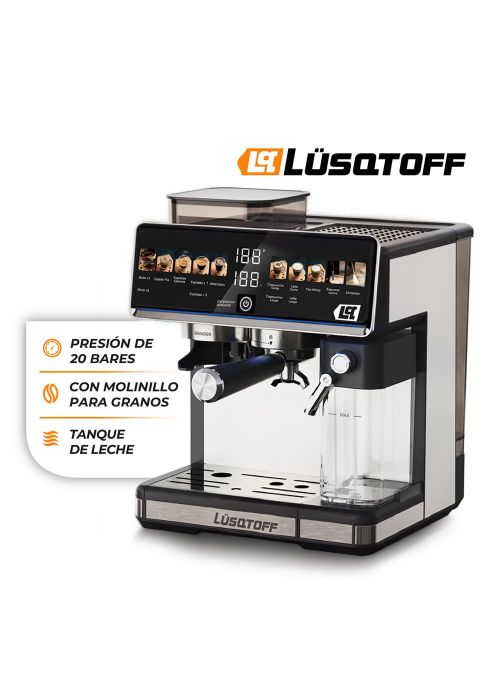 CAFETERA ESPRESSO LUSQTOFF C/MOLINILLO Neutro