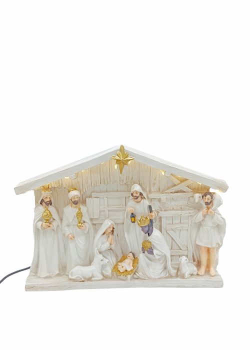 Pesebre Blanco & Dorado