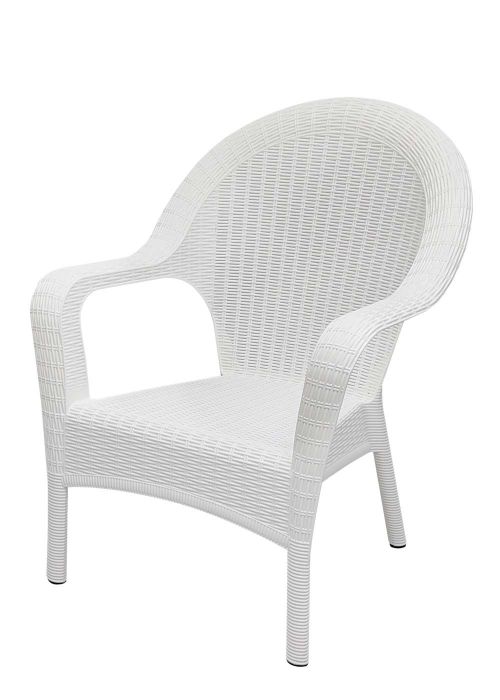 Sillón Rattan Doha Blanco