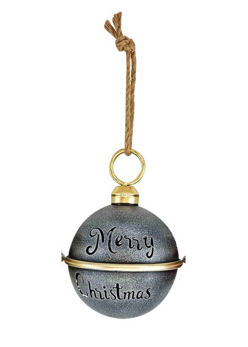Cascabel Metálico “Merry Christmas” Mediano Peltre