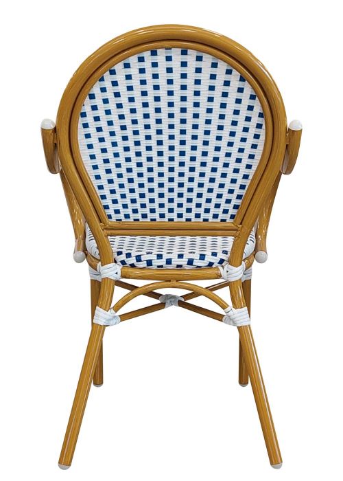 Silla French Bistro Blanco y Azul