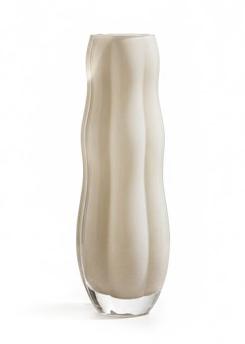 Jarrón de vidrio Ondulado Neutro