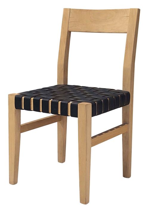 Silla Nativa Cuero Cuero Negro