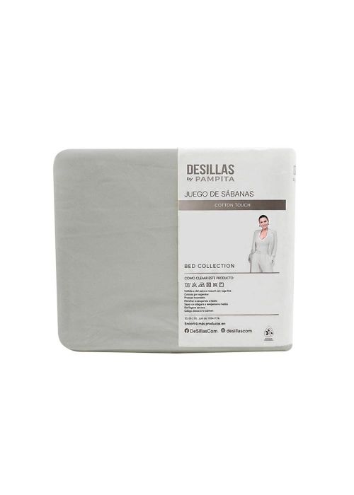 JGO SABANA COTTON TOUCH LISA KING Gris Claro