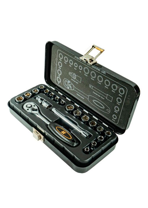 Juego de bocallaves + accesorios 20 piezas - L5704 Neutro