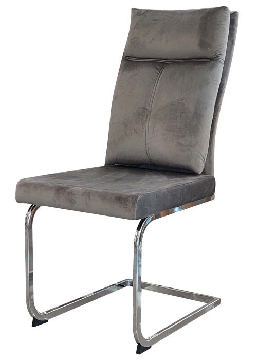 Silla Amalfi Grey Velvet