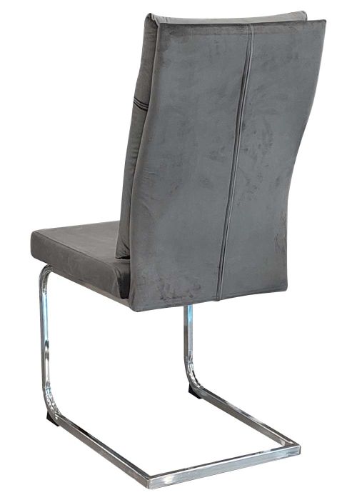 Silla Amalfi Grey Velvet