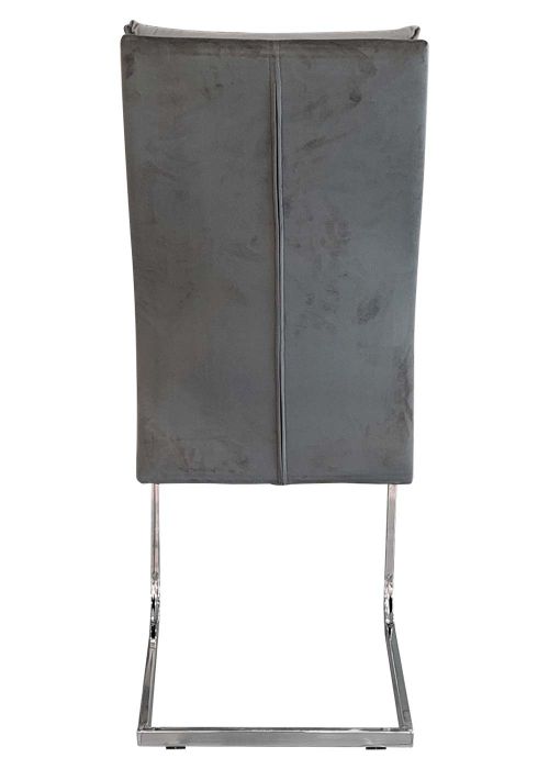 Silla Amalfi Grey Velvet