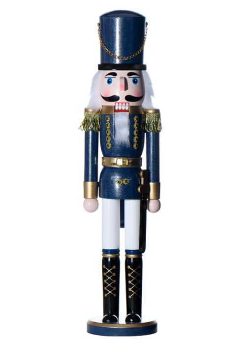 Muñeco Cascanueces Azul y Blanco 50cm Azul