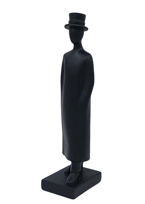 Escultura caballero 40CM Negro