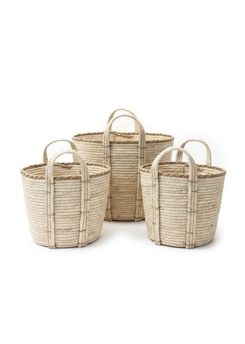 Set de 3 Canastos Mediterráneo Neutro