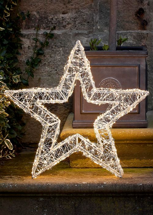 Estrella Contorno LED Dorado