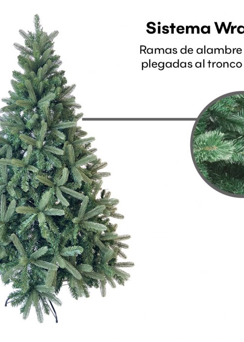 Árbol Navidad 2359 - 210 cm Verde Oscuro