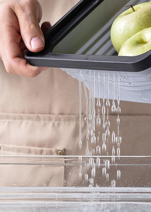 Bandeja escurridora con tabla para cortar Neutro