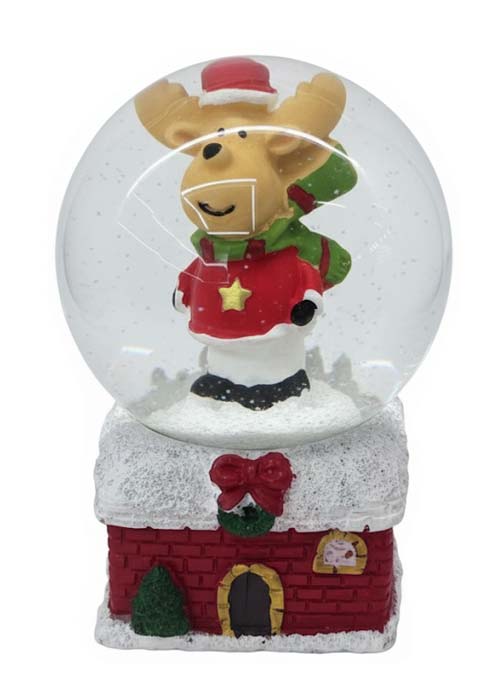 Bola de nieve Casitas B Rojo y Blanco