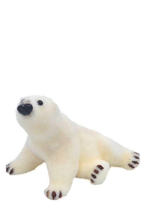 Oso polar sentado 8 Blanco