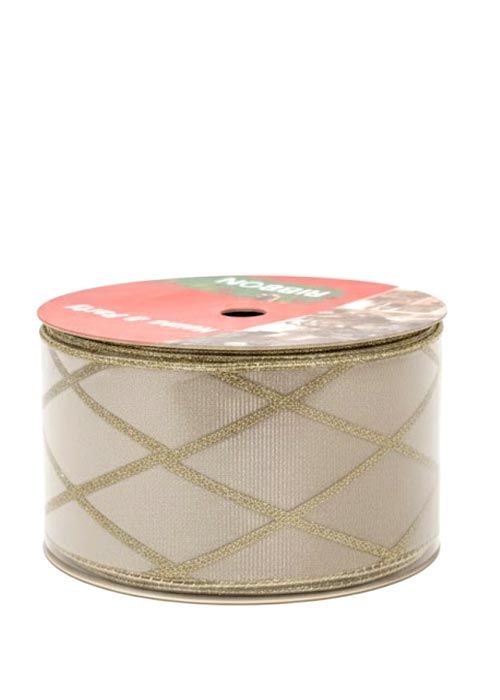 Cinta Decorativa dorada con rayas doradas Dorado