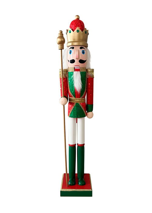 Muñeco Cascanueces Guardia 90 cm Rojo Rojo