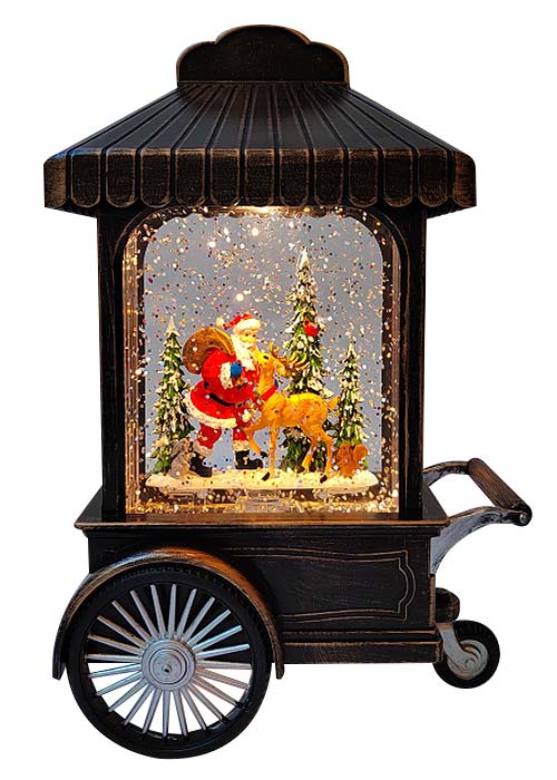 Linterna Carrito Vintage Marron