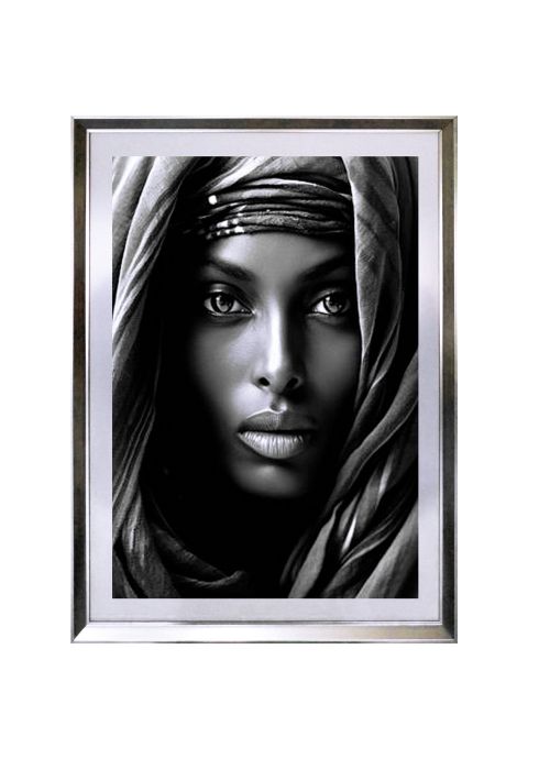 Cuadro Mujer Turbante 1 Plata