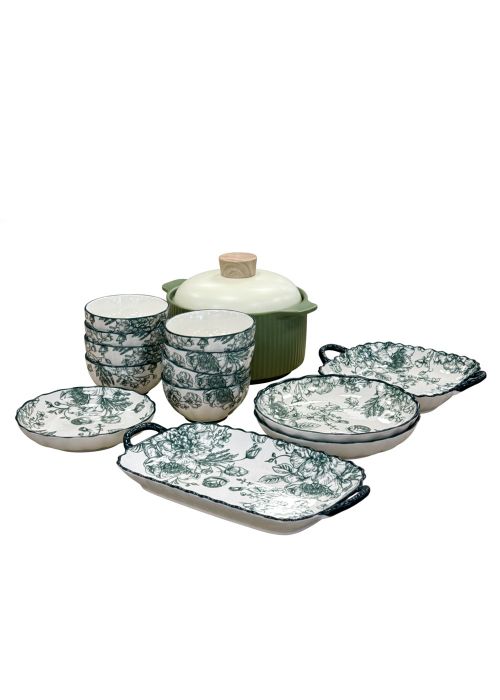 Set de Vajillas de 14 piezas Cerámica Motivo Motivos Varios