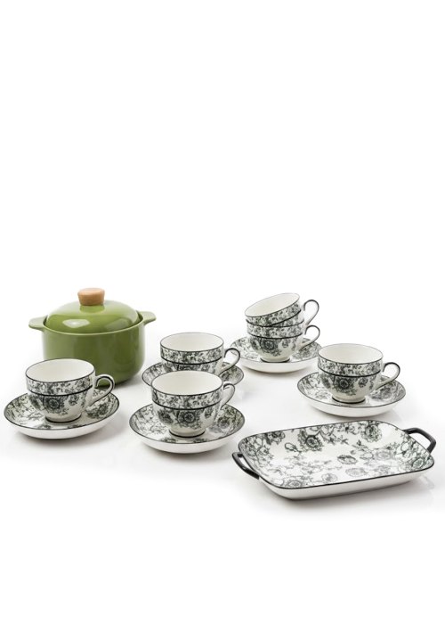 Set de Vajillas de 14 piezas Cerámica Motivo Motivos Varios