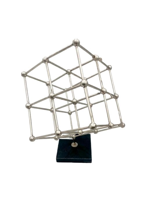 Adorno Cuadrado silver Plata