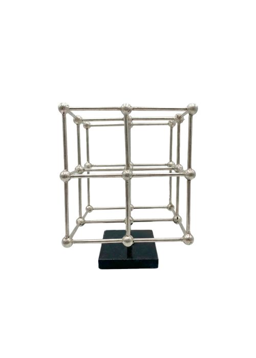 Adorno Cuadrado silver Plata