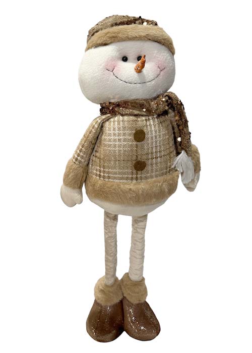 Muñeco de Nieve Dorado 58 cm Marron