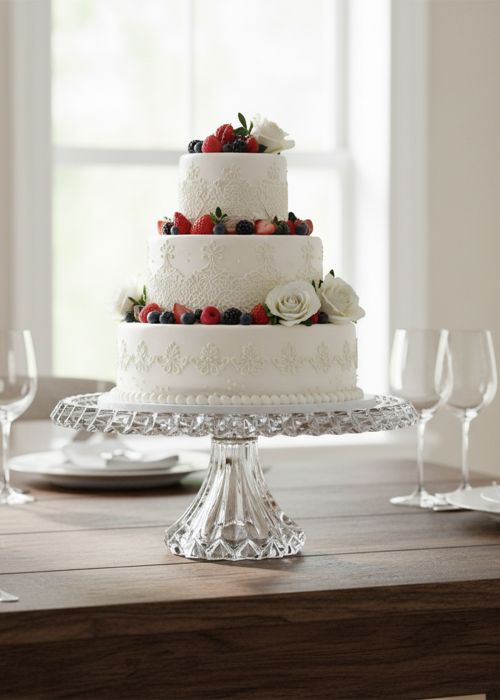 Exhibidor de vidrio mediano con base Neutro