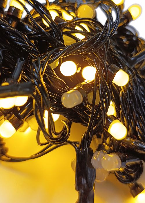 Tira Navideña LED calida Dorado