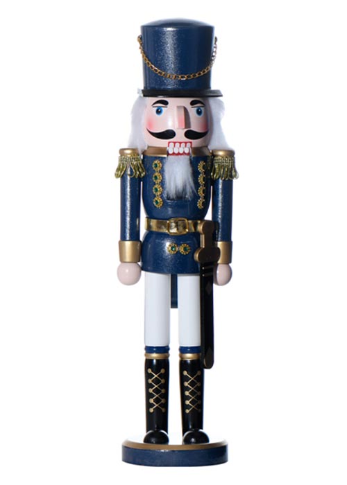 Muñeco Cascanueces Azul 38cm Azul