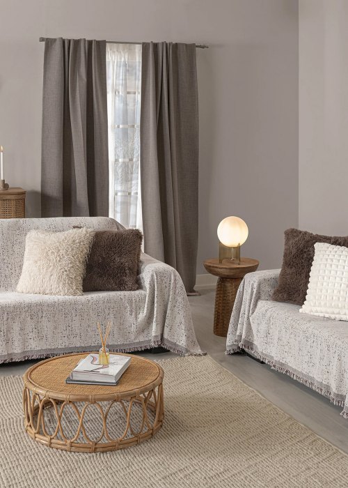 Manta de Sofá Crepúsculo 180 cm Neutro